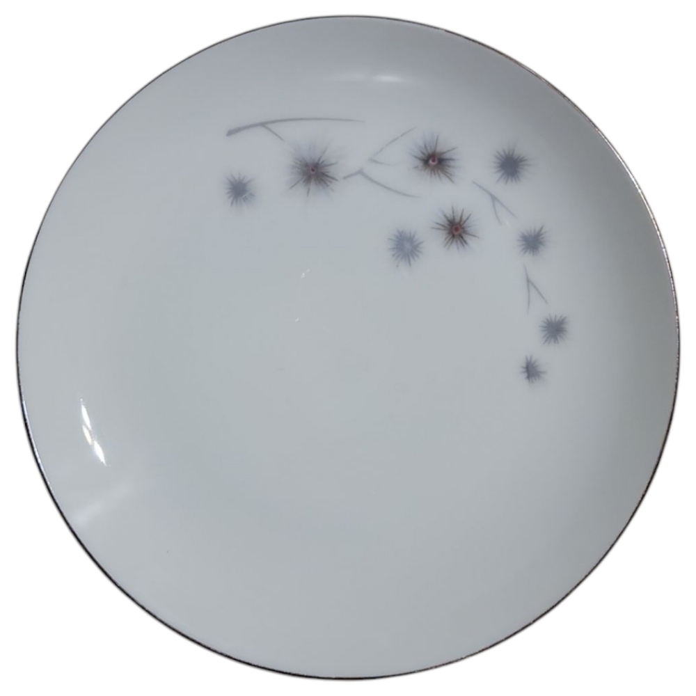 Vtg 60's Platinum Star Burst Creative BREAD & BUTTER Plate 6 3/8"